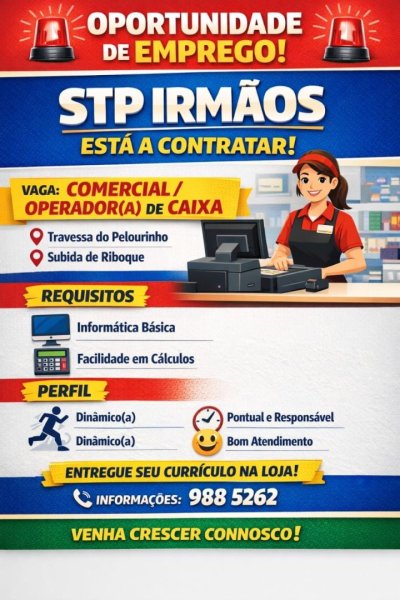 Vaga para OPERADOR(A) DE CAIXA