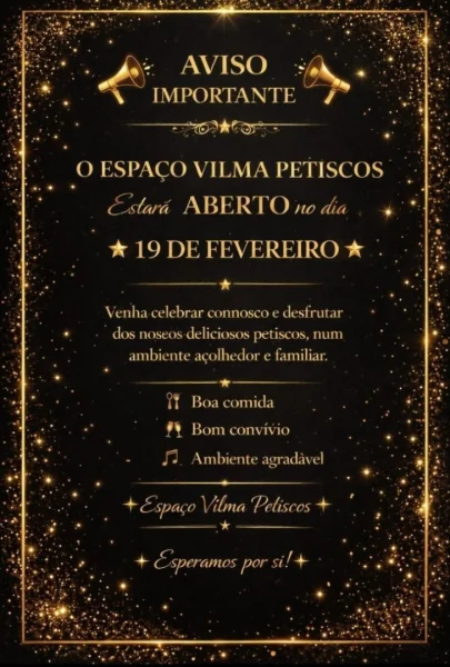 Vilma Petiscos - Reabertura