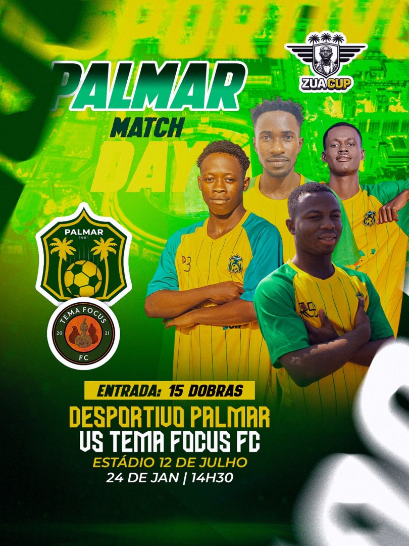 ZUACUP 2026: Desportivo Palmar vs Tema Focus FC