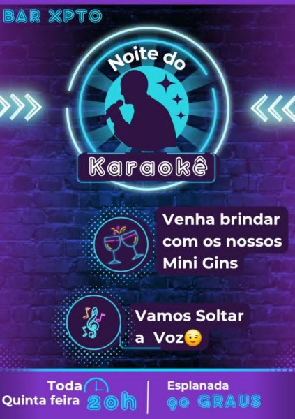 Noite do Karaokê - Bar XPTO