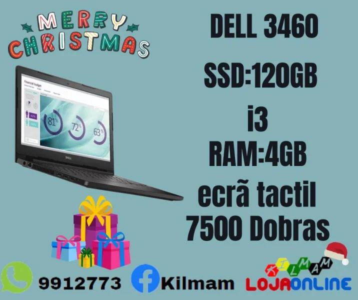 Promoção de Natal - Portátil Dell 3460 com Ecrã Tátil