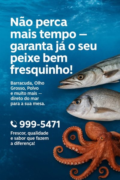 Peixe Fresco Direto do Mar para a Sua Mesa